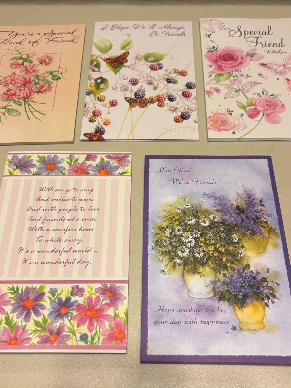 Friendship Greeting Card Assortment - 11 for 10.00 lot